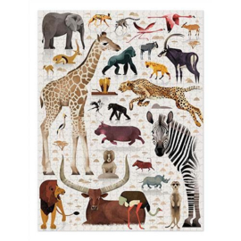 Crocodile Creek Puzzel World of African Animals - 750 stukjes