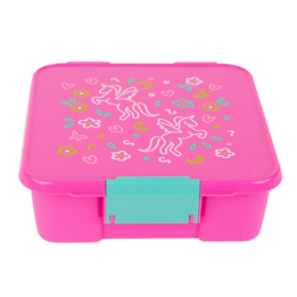 MontiiCo Bento Three Lunchbox Unicorn Magic