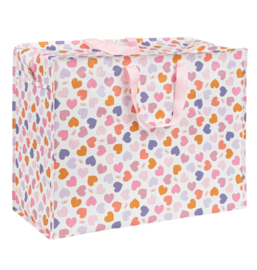 A Little Lovely Company XL Opbergtas Hartjes