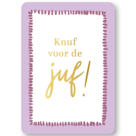 KP® Wenskaart Knuf voor de juf!