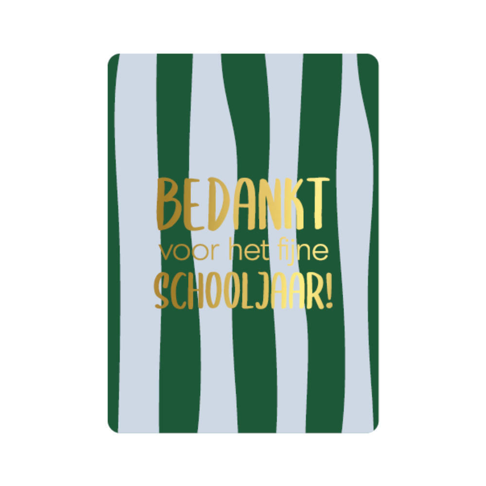 KP® Cadeaukaartje Bedankt voor het fijne schooljaar!