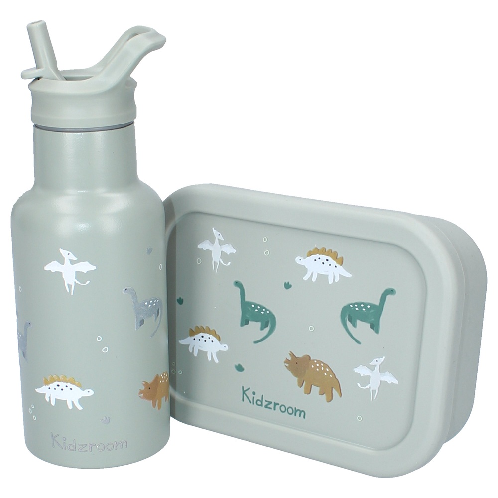 Kidzroom Drinkfles Small Talk Green RVS