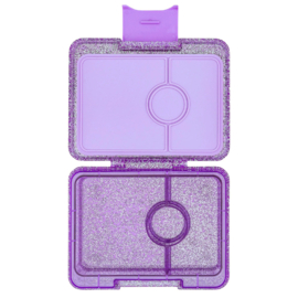 Yumbox Snack 3 vakken Princess Purple Glitter - Purple Clear