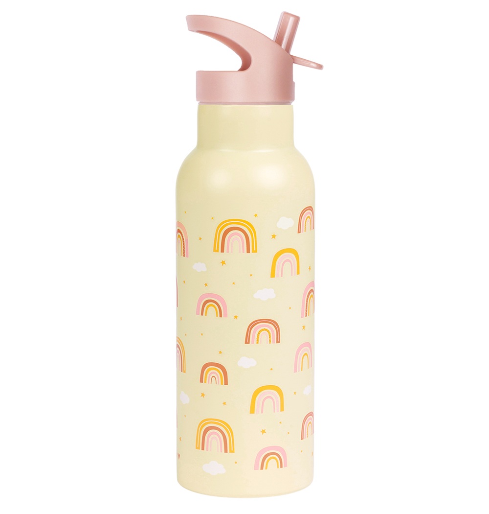 A Little Lovely Company Drinkfles Rainbows RVS XL
