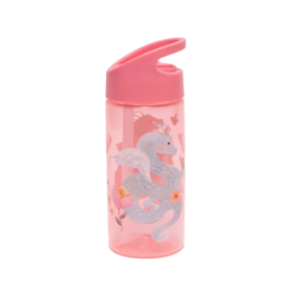 Petit Monkey Drinkfles Fairytale Dragon Peony Pink