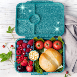 Lekkabox® Glamour Lunchbox 4 vakken - Aqua