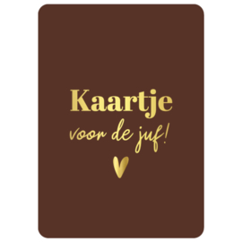 KP® Wenskaart Kaartje voor de juf!