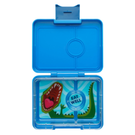 Yumbox Snack 3 vakken Surf Blue - Dinosaur