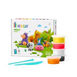 Hey Clay Boetseerklei Animals - 6 figuren