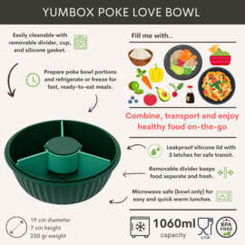 Yumbox Poke Bowl 3 vakken - Kale Green