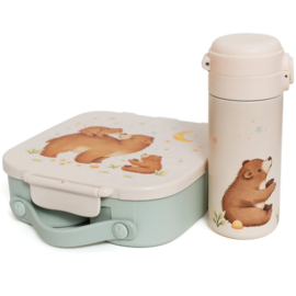 Petit Monkey RVS Drinkfles Bear and Stars