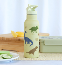 A Little Lovely Company Drinkfles Dinosaurussen RVS XL