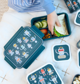 A Little Lovely Company Bento Lunchbox Robots