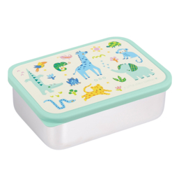 A Little Lovely Company RVS Lunchbox Jungle