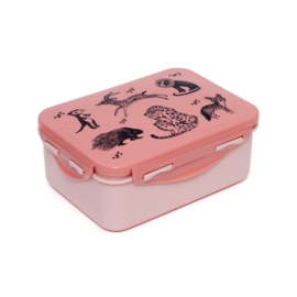 Petit Monkey Lunchbox Black Animals