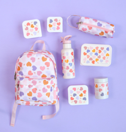 A Little Lovely Company RVS Lunchbox Hartjes