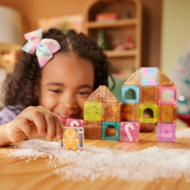 MAGNA-TILES® Micro Mags Gingerbread House Travel Set 24 stuks