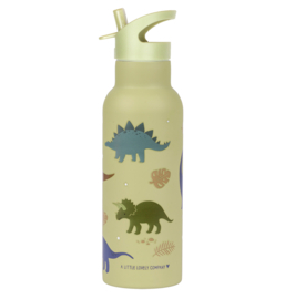 A Little Lovely Company Drinkfles Dinosaurussen RVS XL