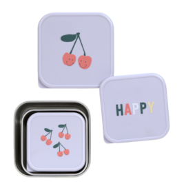 Lässig Snackboxen RVS Happy Fruits Cherry