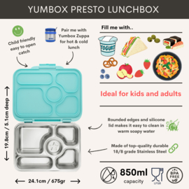 Yumbox Presto RVS Tulum Mint
