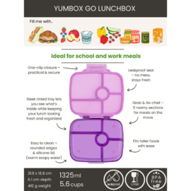 Yumbox Go 5 vakken Kyoto Purple