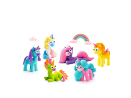 Hey Clay Boetseerklei Unicorns - 6 figuren