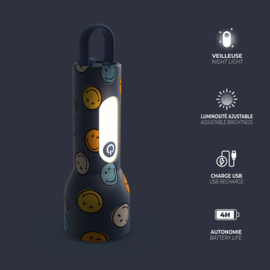 MOB Glowy Smiley World - Blauw