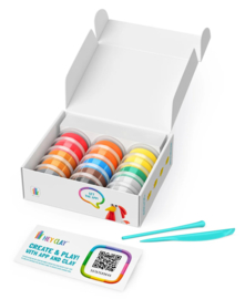 Hey Clay Boetseerklei Farm Birds - 6 figuren