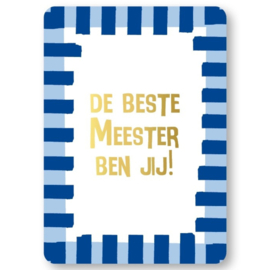 KP® Wenskaart De beste meester ben jij!