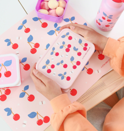 A Little Lovely Company RVS Lunchbox Kersen