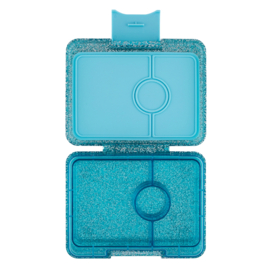 Yumbox Snack 3 vakken Twinkle Aqua Glitter - Aqua Clear