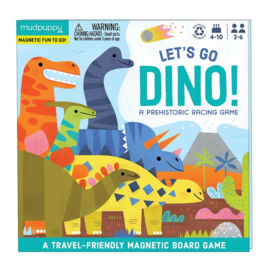 Mudpuppy Magnetic Board Game - Let's go dino!