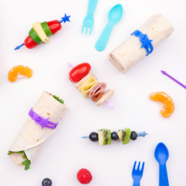 Lunch Punch Silicone Wrap Bands - Blauw