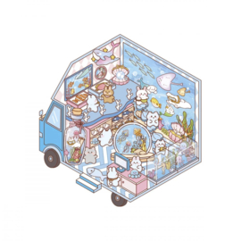 Janod Cosy Stickers - Tiny Trucks