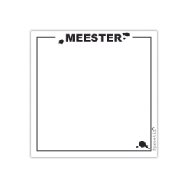 Sproetiz Notitieblokje 'Meester'