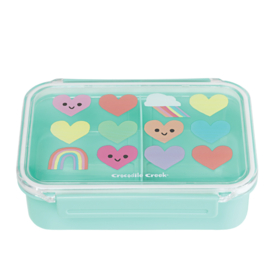Crocodile Creek Bento Lunchtrommel Hearts and Rainbow
