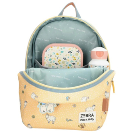 ZEBRA Rugzak Mike & Molly Zachtgeel