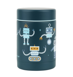 A Little Lovely Company Geïsoleerde RVS Voedselpot Robots
