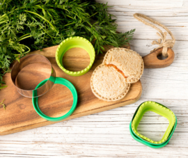 Lekkabox® Sandwich Snijders Cirkel en Vierkant