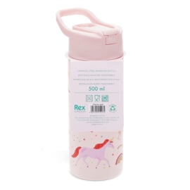 Rex London Drinkfles RVS 500 ml Unicorn
