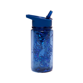 Petit Monkey Drinkfles Glitter Night Blue