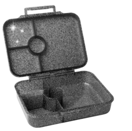 Lekkabox® Glamour Lunchbox 4 vakken - Black