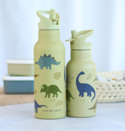 A Little Lovely Company Drinkfles Dinosaurussen RVS XL