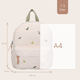 Kidzroom Rugzak Nostalgia Beige Dinos