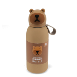 Rex London Drinkfles Met Dierenkop 350 ml Capibara