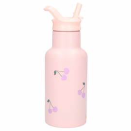 Kidzroom Drinkfles Nostalgia Pink RVS