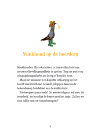 Stinkhond op de boerderij