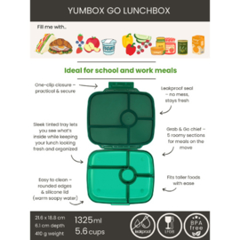 Yumbox Go 5 vakken Lima Green