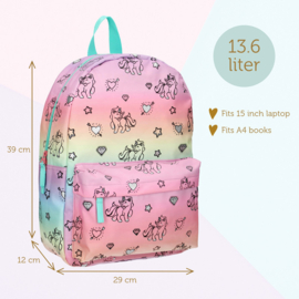 Milky Kiss Rugzak Rainbows And Unicorns