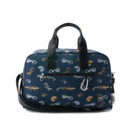 YLX Freek Vonk Blossom Duffel Bag Hagedissen Sailor Blue